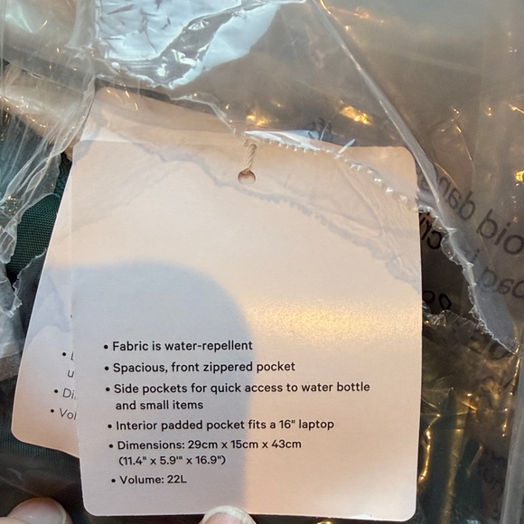 Lululemon Athletica Everywhere Backpack - Teal - Picture 4 of 5